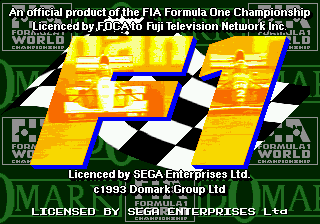 Заставка игры Formula One